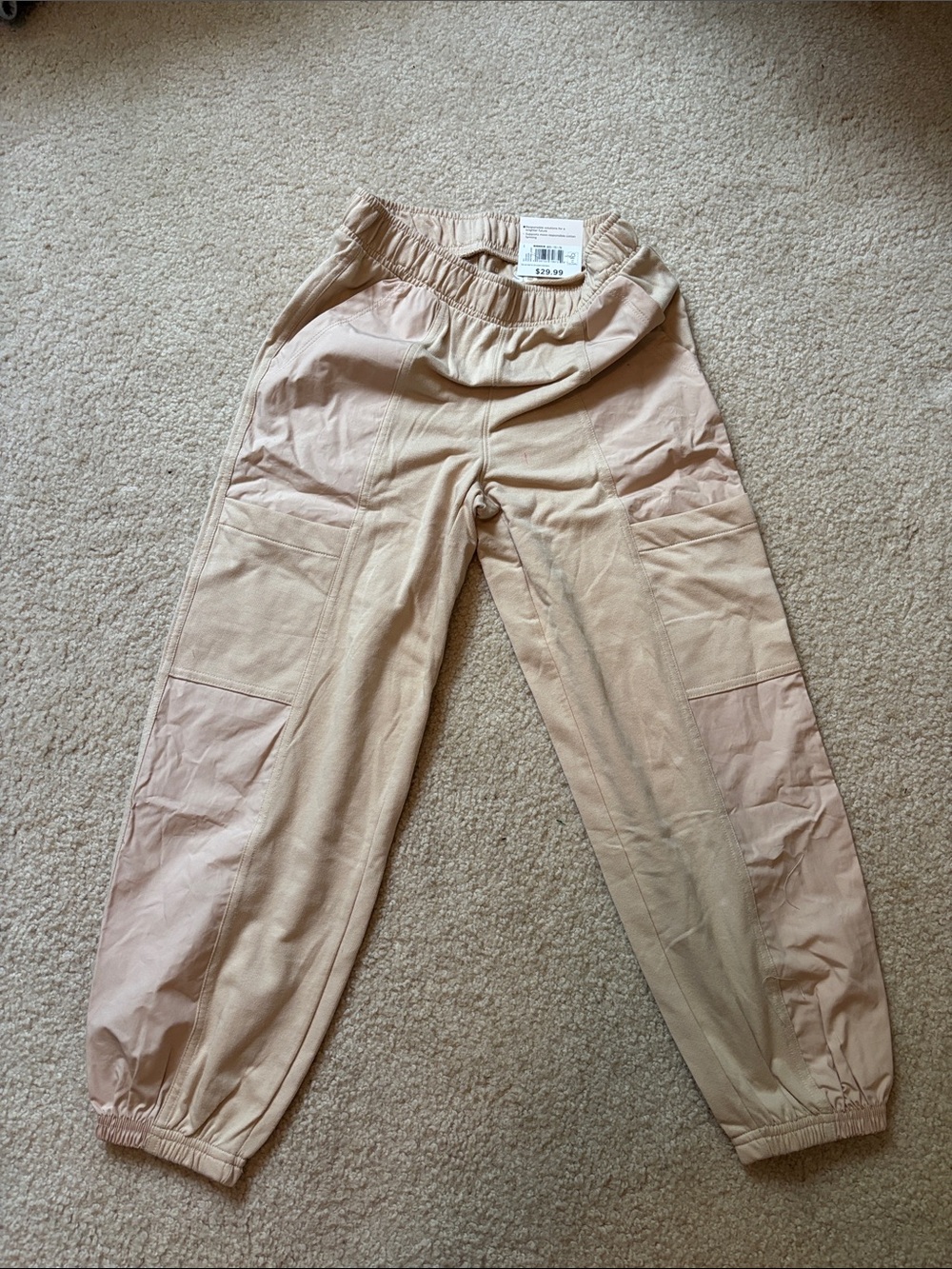 SO Blush Patchwork Jogger Pants